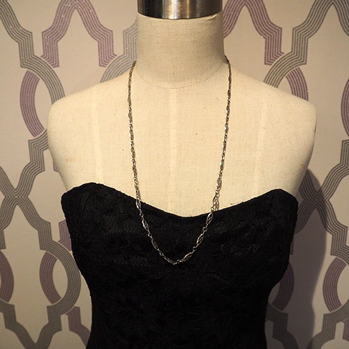 シルバー フレンチ フィリグリ オーバル チェーン (70cm)