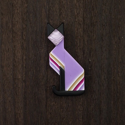 lea stein paris リアスタン デコキャットブローチ