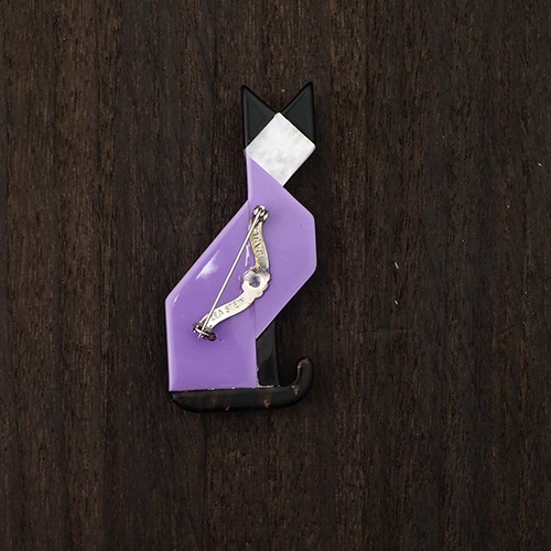 lea stein paris リアスタン デコキャットブローチ