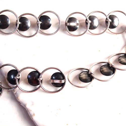 N.E.FROM (N.E.フロム）ローズクォーツ ドットネックレス＆ブレスレットセット