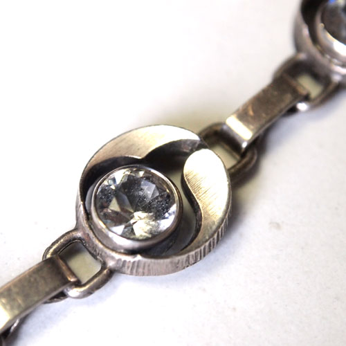 STEN AND LAINE シルバークリスタルブレスレット