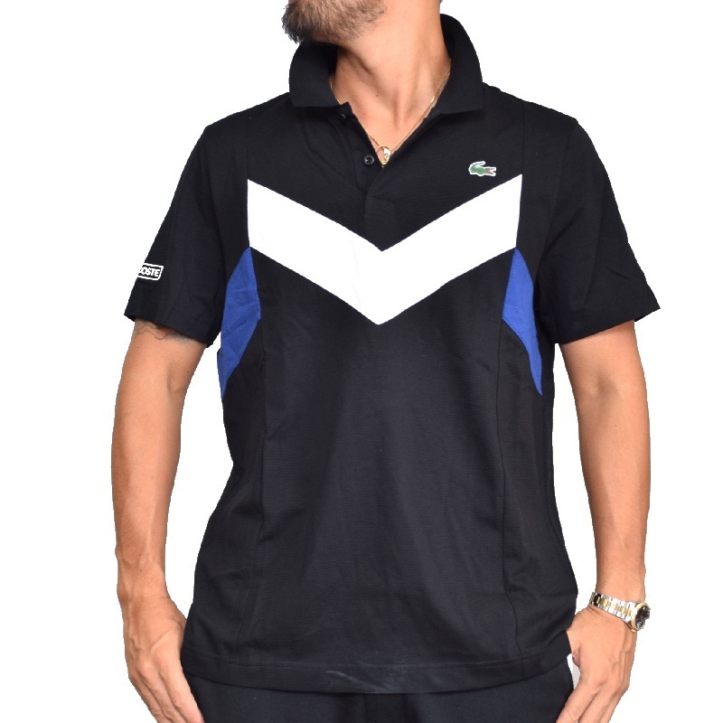 Sale 大きいサイズ メンズ Lacoste ラコステ スポーツ ワンポイント 半袖 ポロシャツ ボーダー Xxl Xxxl Xxxxl 大きいサイズのメンズ服専門店 Deff
