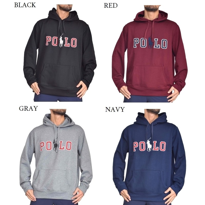【SALE】 大きいサイズ メンズ ポロラルフローレン POLO RALPH LAUREN パーカー プルオーバー スウェット フーディー ロゴ刺繍 裏起毛 黒 ネイビー グレー XL XXL-【deff】 大きいサイズ メンズセレクトショップ