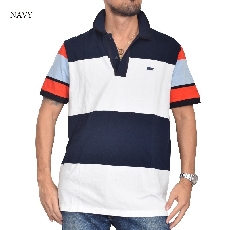 Sale 大きいサイズ メンズ ラコステ Lacoste ワンポイント 半袖 ポロシャツ 鹿の子 フランス製 Xxl Xxxl Xxxxl 大きい サイズのメンズ服専門店 Deff