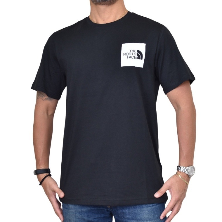 ノースフェイス Tシャツ 黒 メンズ 半袖 海外XXL 日本4L相当 hfdm ノースフェイス 半袖Tシャツ メンズ 海外XXL 日本4L相当 黒 赤ロゴ