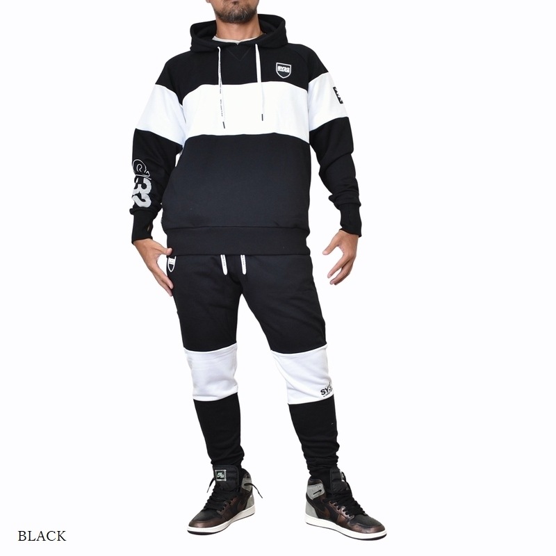 別注 大きいサイズ メンズ Sy32 By Sweet Years スウィートイヤーズ Exchange P O Hoodie Sweat Pants バイカラー プルオーバー フーディー パーカー スウェット セットアップ 上下 Xxl Xxxl Xxxxl 大きいサイズのメンズ服専門店 Deff