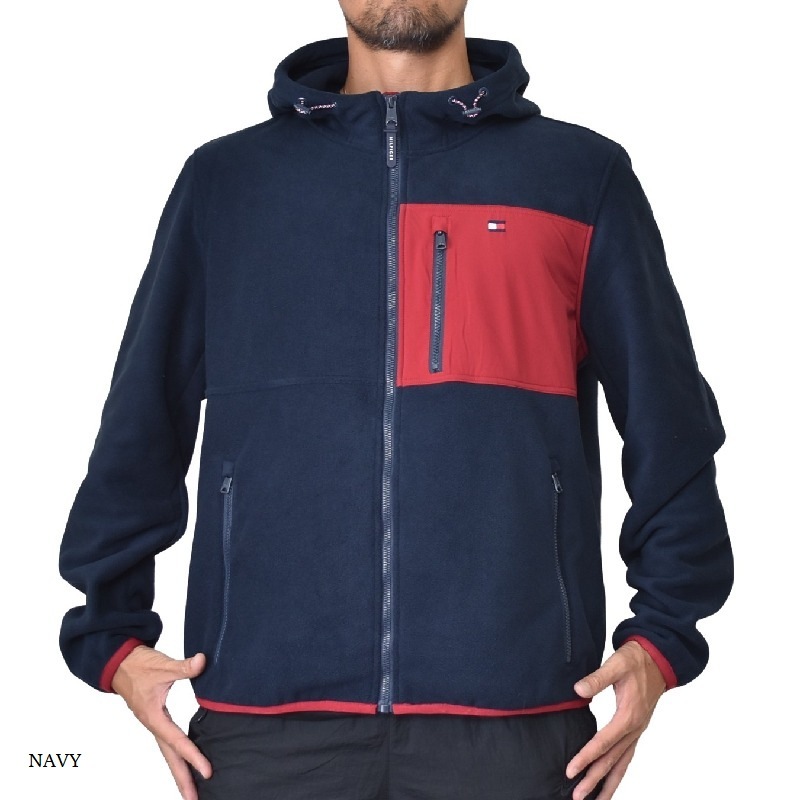 大きいサイズメンズ Tommy Hilfiger トミーヒルフィガー フード フリースジャケット パーカー フーディー Mixed Media Fleece Hoody Xl Xxl Xxxl 大きいサイズのメンズ服専門店 Deff