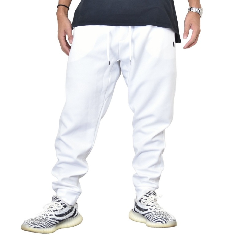 大きいサイズ メンズ ポロラルフローレン Polo Ralph Lauren スウェットパンツ ワンポイント 白 ホワイト Xl Xxl 大きいサイズのメンズ服専門店 Deff
