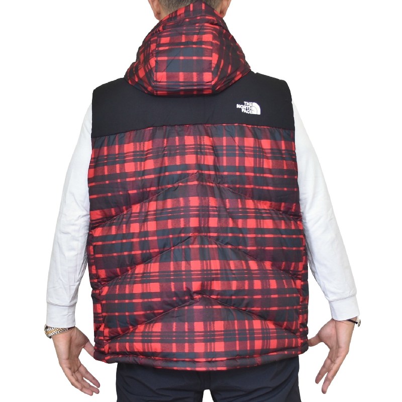 大きいサイズ メンズ ノースフェイス THE NORTH FACE ダウンベスト フード チェック柄 BALHAM DOWN VEST XL XXL-【deff】 大きいサイズ メンズセレクトショップ 大阪スペシャル 黒 XL 大きいサイズ north face ノース フェイス 中綿ダウンベスト ダウンベスト