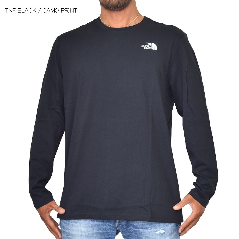 大きいサイズ メンズ ノースフェイス ロンt 長袖 ｔシャツ ベアーロゴ バックプリント Euモデル L S Red Box Tee The North Face 黒 ブラック 白 ホワイト Xl Xxl メール便対応 M便 1 1 大きいサイズのメンズ服専門店 Deff