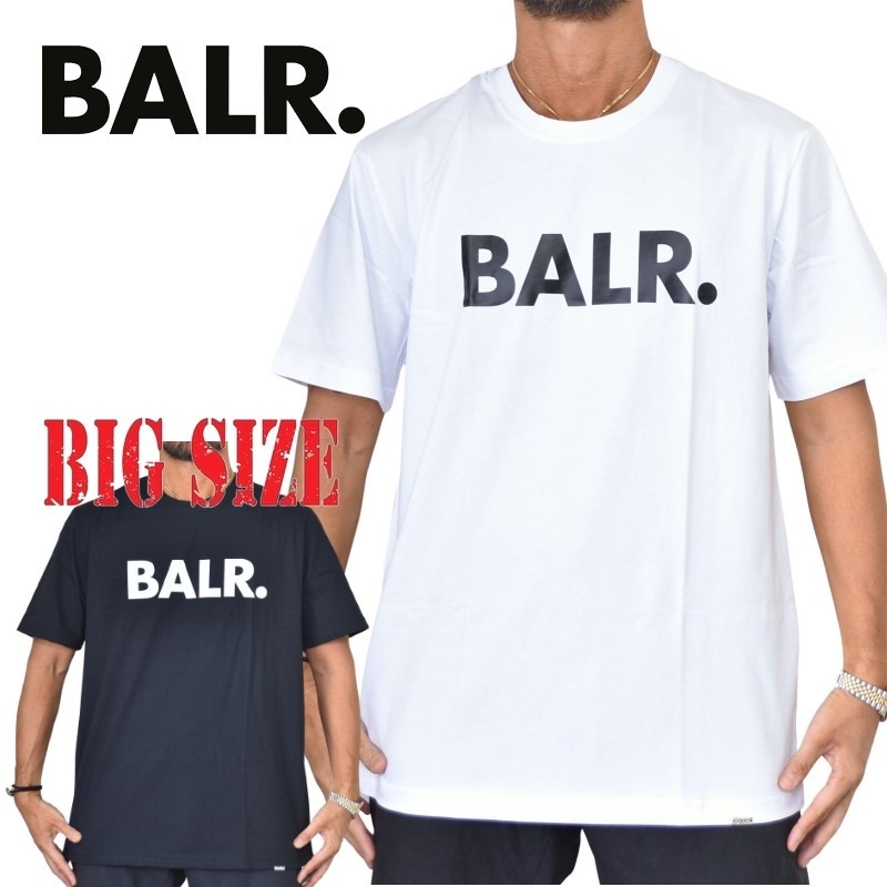 大きいサイズ メンズ BALR. ボーラー 半袖Tシャツ ブランドロゴプリント 黒 ブラック 白 ホワイト XXL | 大きいサイズのメンズ服専門店 deff 大きいサイズ メンズ BALR. ボーラー 半袖Tシャツ ブランドロゴプリント 黒 ブラック 白 ホワイト XXL | 大きいサイズのメンズ服専門店 deff