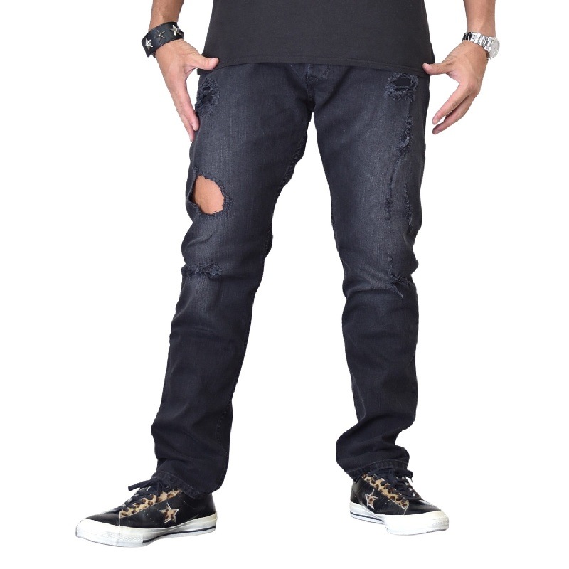 Diesel/ディーゼル TEPPHER スリム ブラックデニム 28インチ Diesel 黒 スリムフィット デニムパンツ ディーゼル DIESEL ジーンズ