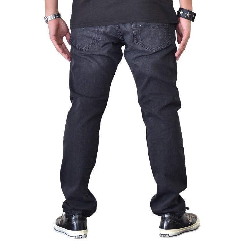 Diesel/ディーゼル TEPPHER スリム ブラックデニム 28インチ Diesel 黒 スリムフィット デニムパンツ ディーゼル DIESEL ジーンズ