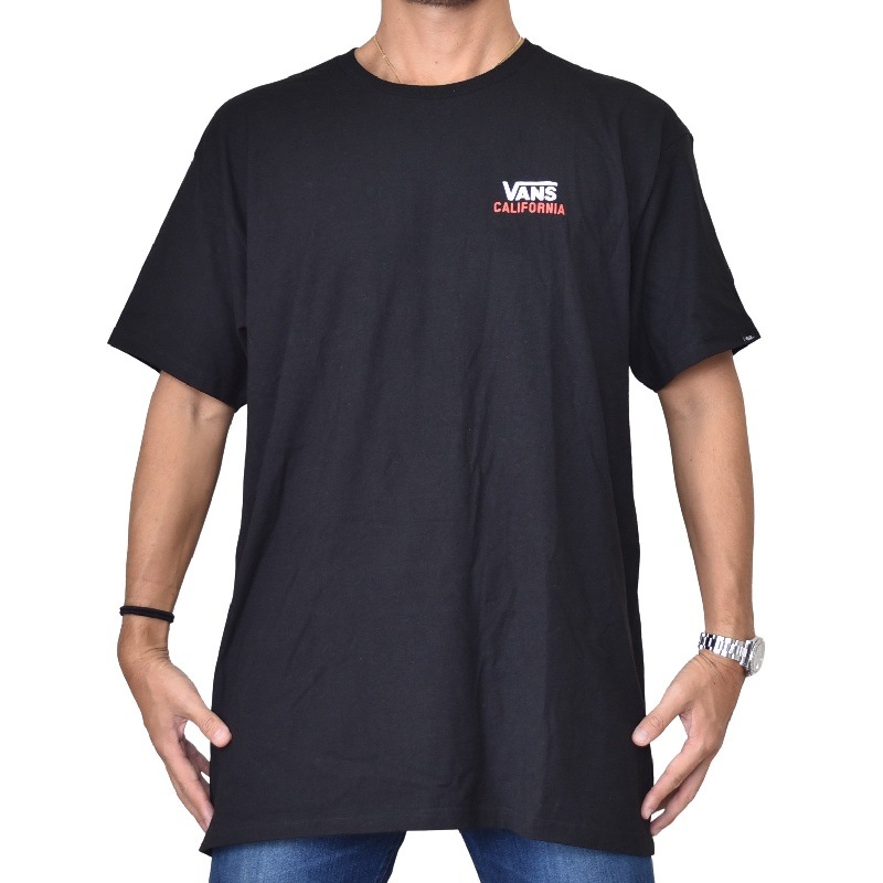 大きいサイズ メンズ Vans バンズ クルーネック プリント カリフォルニア限定 半袖ｔシャツ 白 ホワイト ブラック 黒 Xl Xxl メール便対応 M便 1 1 大きいサイズのメンズ服専門店 Deff