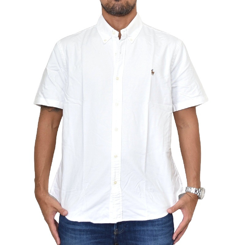 大きいサイズ メンズ ポロラルフローレン Polo Ralph Lauren ワンポイント ボタンダウン 半袖シャツ Slim Fit Xl Xxl 大きいサイズのメンズ服専門店 Deff
