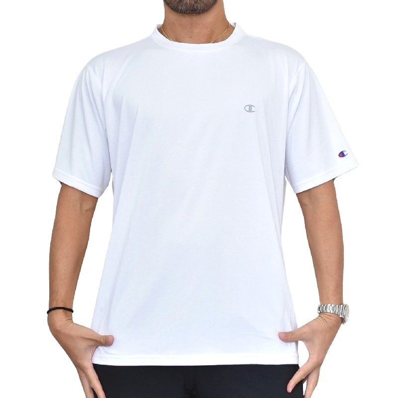 大きいサイズメンズ チャンピオン Champion ワンポイント スポーツ 半袖ｔシャツ 黒 白 ブラック ホワイト 3l 4l 5l メール便対応 M便 1 1 大きいサイズのメンズ服専門店 Deff