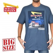 �礭�������� ��� IN-N-OUT BURGER ���󥢥�ɥ����ȥС����� Ⱦµ�ԥ���� PICNIC SHIRT �� �֥�å� XL XXL XXXL 