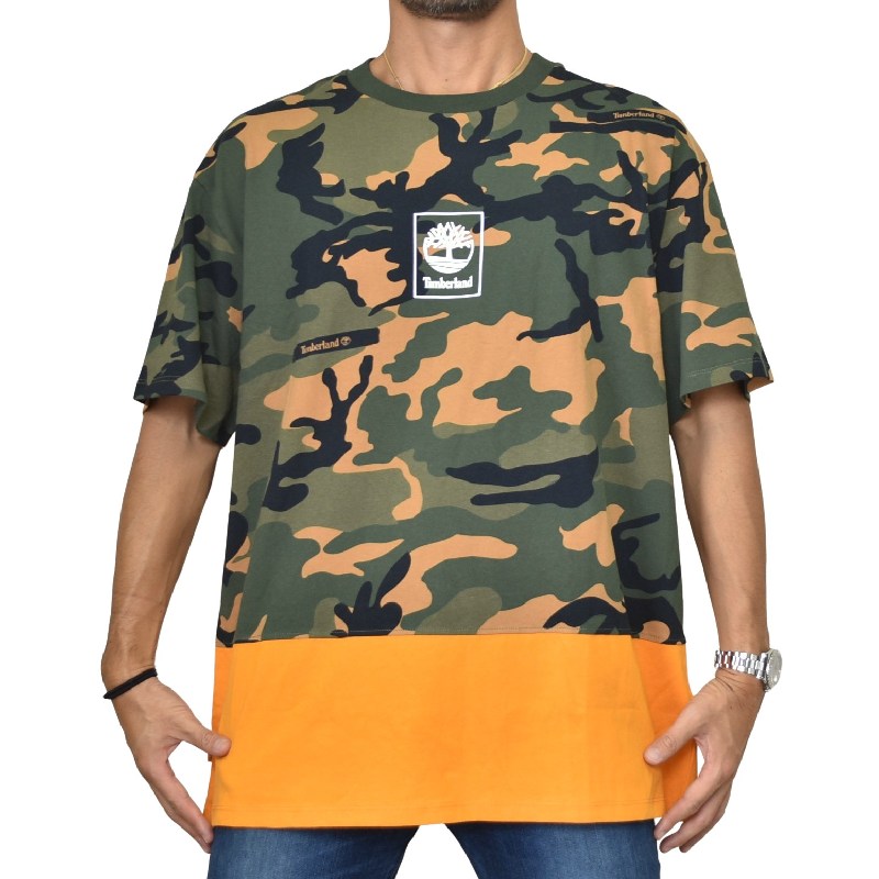 大きいサイズ メンズ ティンバーランド 半袖 バックプリント ロゴ刺繍 ｔシャツ ビッグシルエット 迷彩 カモフラ ｕｓａモデル Xl Xxl メール便対応 M便 1 1 大きいサイズのメンズ服専門店 Deff