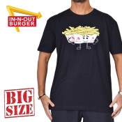 礭  IN-N-OUT BURGER 󥢥ɥȥС Ⱦµԥ  ֥å XL XXL XXXL ڥ᡼б [M 1/1]