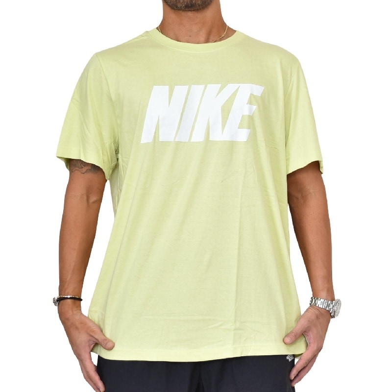 大きいサイズ メンズ ナイキ NIKE クルーネック 半袖Ｔシャツ ライム