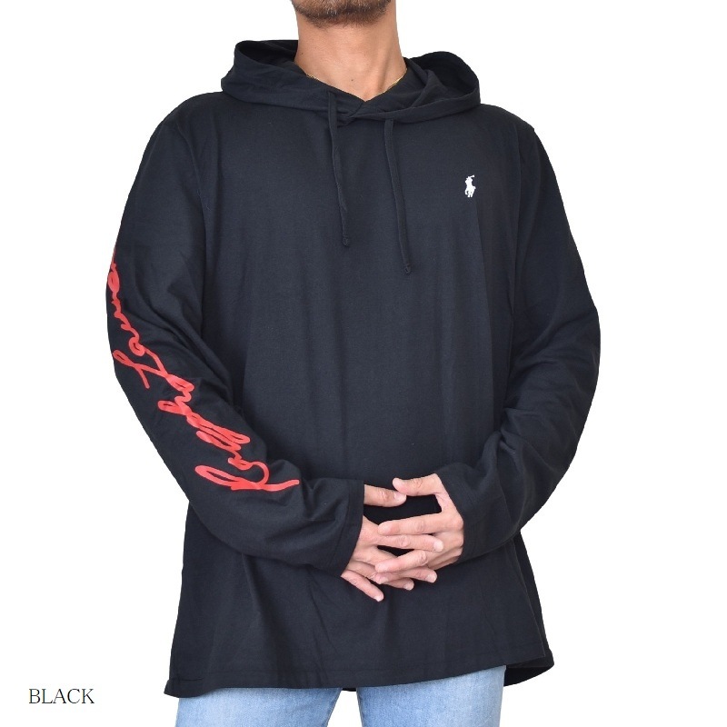 大きいサイズ メンズ ポロラルフローレン POLO RALPH LAUREN BIG PONY フード 長袖Tシャツ ロンT XL XXL-【deff】 大きいサイズ メンズセレクトショップ