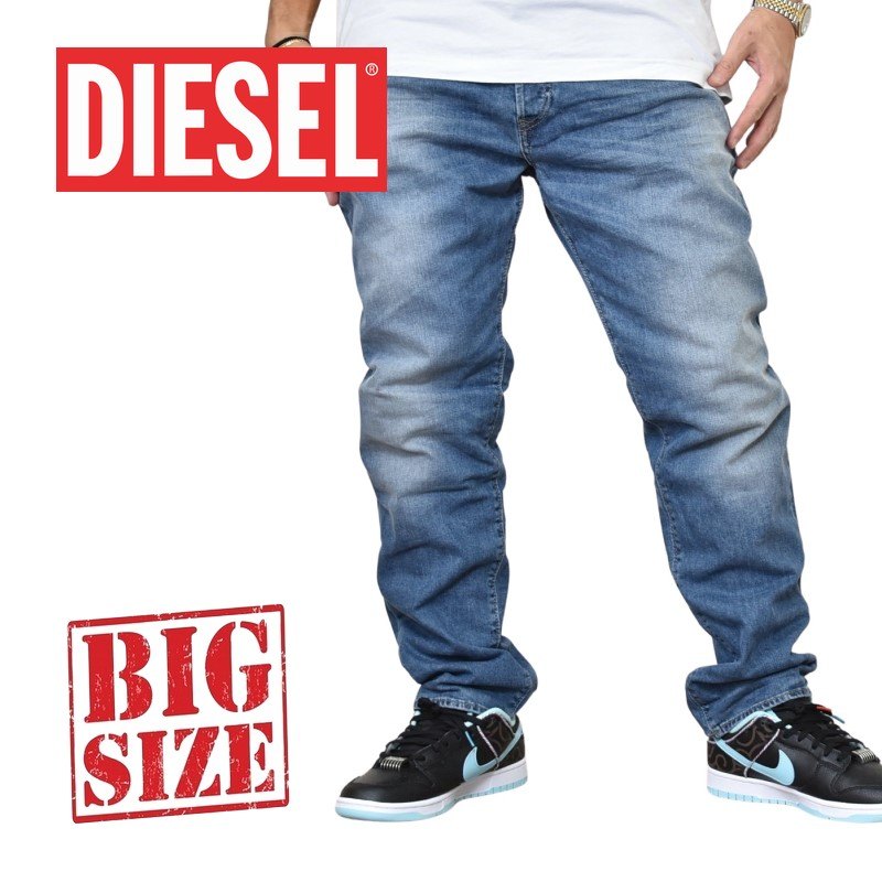 SALE】 大きいサイズ メンズ DIESEL ディーゼル デニムパンツ ジーンズ 