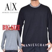 礭  ޡ˥ A/X ˥å  롼ͥå ץ륪С 졼  ֥å ARMANI EXCHANGE XL XXL