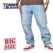 ��SALE���礭����������� TOMMY HILFIGER JEANS �ȥߡ��ҥ�ե����� �ǥ˥�ѥ�� ������ �����ѥ� ���ȥ졼�� ���åץե饤 ���ȥ�å� ���å��� 40 42 44�����