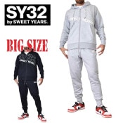  礭  SY32 by SWEET YEARS ȥ䡼 SLASH BIG LOGO SWEAT ZIP HOODIE PANTS XXL XXXL XXXXL