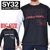 SALE  礭  SY32 by SWEET YEARS ȥ䡼 STICK OUT LOGO L/S TEE T Ĺµԥ XXL XXXL XXXXL [M 1/1]