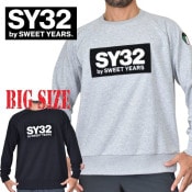 SALE  礭  SY32 by SWEET YEARS ȥ䡼 롼ͥå åȥ ץ륪С ȥ졼ʡ ΢ӥå XXL XXXL XXXXL