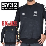 SALE  礭  SY32 by SWEET YEARS ȥ䡼 롼ͥå ץ륪С ȥ졼ʡ ȥå XXL XXXL XXXXL