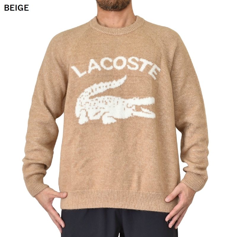 大きいサイズ メンズ LACOSTE ラコステ グラフィック クルー 