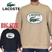 SALE 礭  饳 LACOSTE åȥ ȥ졼ʡ 롼ͥå ΢ Loose Fit Branded Monogram Print Sweatshirt XXL XXXL