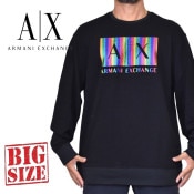 礭  ޡ˥ A/X ARMANI EXCHANGE 롼ͥå åȥ ȥ졼ʡ  ΢  ֥å XXL