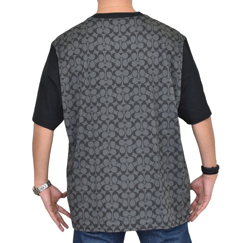 【人気Lサイズ】コーチ ビッグロゴ 半袖 Tシャツ ブラック 即完売 000000023322_2_lheMqbz.jpg