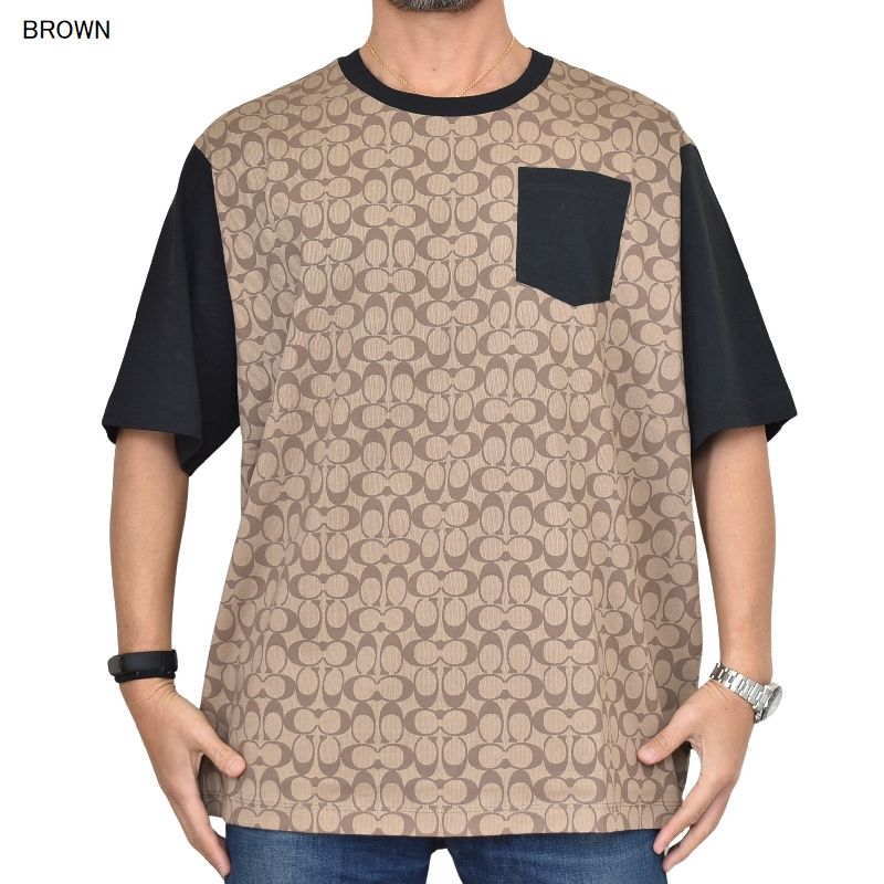 COACH ビッグTシャツ 大きいサイズ メンズ COACH コーチ 半袖Tシャツ 半袖Tシャツ