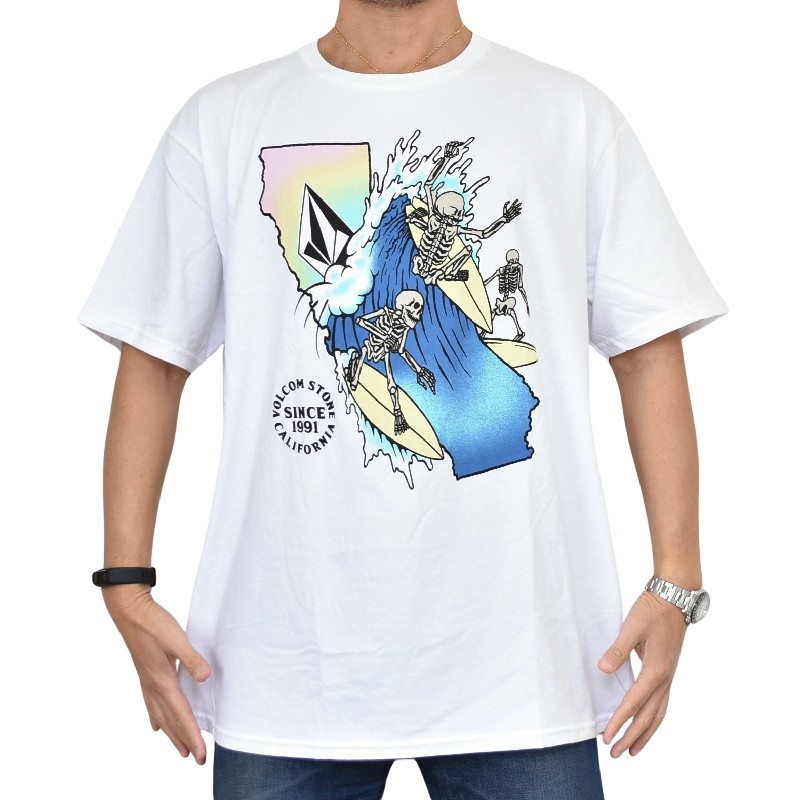 大きいサイズ メンズ VOLCOM ボルコム 半袖 プリント Tシャツ