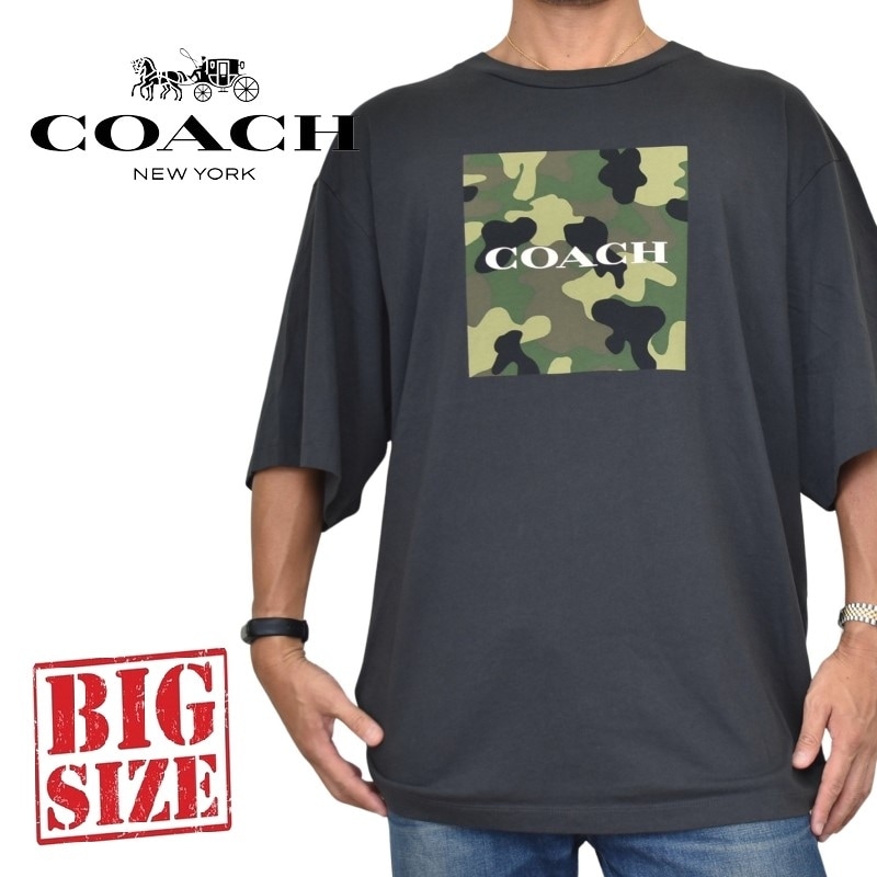 大きいサイズ メンズ COACH コーチ 半袖Tシャツ 半袖Tシャツ