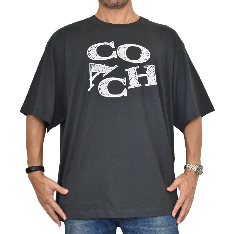 大きいサイズ メンズ COACH コーチ 半袖Tシャツ 半袖Tシャツ ビッグ