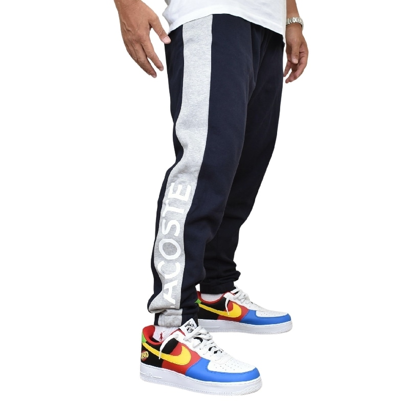 LACOSTE 幾何学模様 ブラックパンツ US L LACOSTE 幾何学模様 ブラックパンツ US L LACOSTE 幾何学模様 ブラック