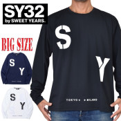  礭  SY32 by SWEET YEARS ȥ䡼 STENCIL LOGO L/S TEE T Ĺµԥ XXXL XXXXL