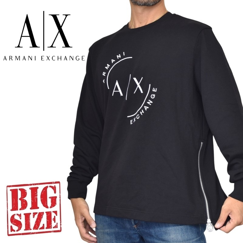 大きいサイズ メンズ アルマーニエクスチェンジ A/X クルーネック