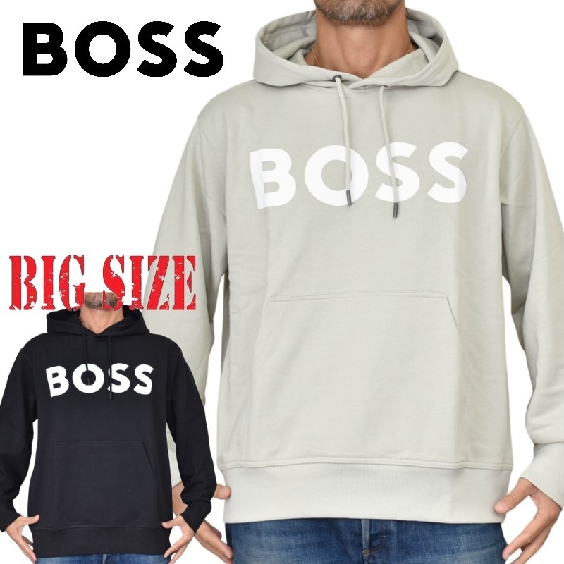 大きいサイズ メンズ BOSS ボス フーディー パーカー スウェット プル