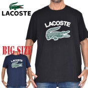 �礭�������� ��� Lacoste �饳���� ���롼�ͥå� Ⱦµ�ԥ���� �֥�å� �� �ͥ��ӡ� REGULAR FIT  XXL