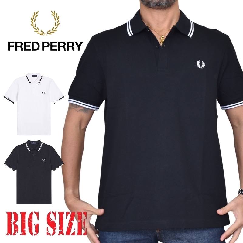 【希少】FRED PERRY ブラックポロシャツ 半袖 大きいサイズ メンズ FRED PERRY フレッドペリー 半袖ポロシャツ