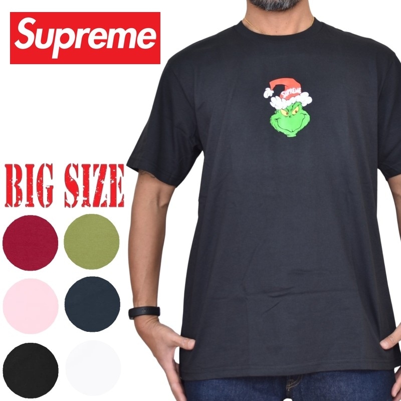 大きいサイズ メンズ Supreme シュプリーム Grinch Tee 半袖 Tシャツ L