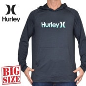 礭  Hurley ϡ졼 եȥ ա Ĺµ å奬 ԥ 糰к  ० USAǥ LS HOODED RASHGUARD XL XXL