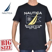礭  NAUTICA Ρƥ Ρ Ⱦµ T 롼ͥå ֥å  ץ XL XXL XXXL