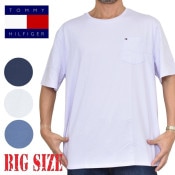 礭 TOMMY HILFIGER ȥߡҥե Ⱦµԥ 롼ͥå ݥȻɽ ݥå XXL XXL